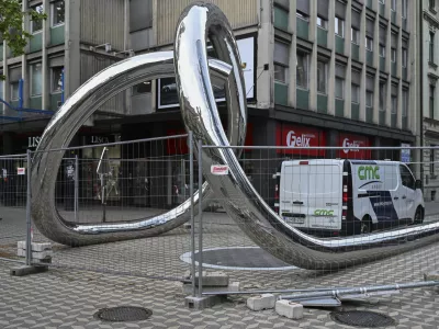 Vodna skulptura na Slovenski cesti Foto: Nik Erik Neubauer