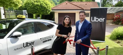 Boštjan Koritnik, ljubljanski podžupan Morena Šimatić, direktorica Uber CroatiaFoto: Jaka Gasar