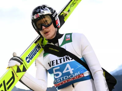 FILED - 28 December 2022, Bavaria, Oberstdorf: Norway's Robert Johansson is pictured during the men's large hill training of the FIS Four hills World Cup in Obersdorf. Johansson has retired, two and half months after a suit manipulation scandal rocked his Norwegian team. Photo: Angelika Warmuth/dpa