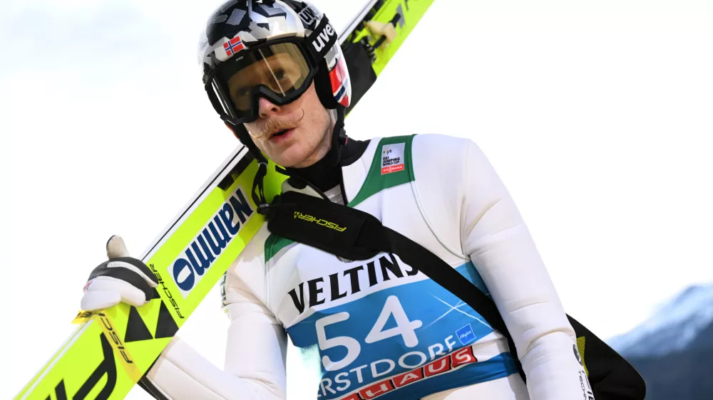 FILED - 28 December 2022, Bavaria, Oberstdorf: Norway's Robert Johansson is pictured during the men's large hill training of the FIS Four hills World Cup in Obersdorf. Johansson has retired, two and half months after a suit manipulation scandal rocked his Norwegian team. Photo: Angelika Warmuth/dpa