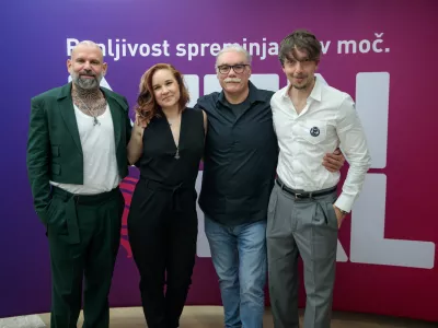 Verdev, Kobal, Bagola na konferenci / Foto: Sandi Fiser