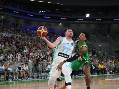 Luka Dončič28.06.2024 - Pripravljalna tekma v košarki, Slovenija: Brazilija, Dvorana Stožice, LjubljanaFOTO: Nik Erik Neubauer