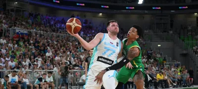 Luka Dončič28.06.2024 - Pripravljalna tekma v košarki, Slovenija: Brazilija, Dvorana Stožice, LjubljanaFOTO: Nik Erik Neubauer