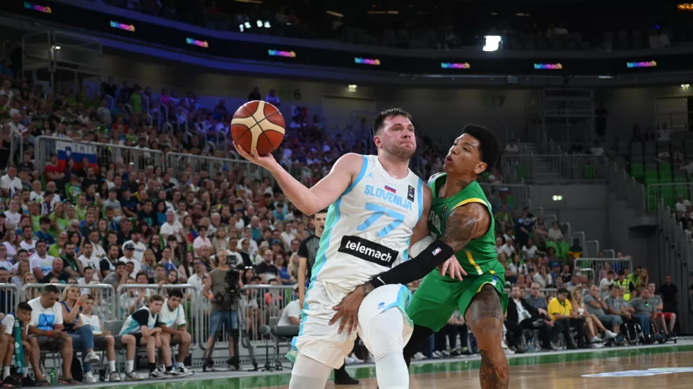 Luka Dončič28.06.2024 - Pripravljalna tekma v košarki, Slovenija: Brazilija, Dvorana Stožice, LjubljanaFOTO: Nik Erik Neubauer