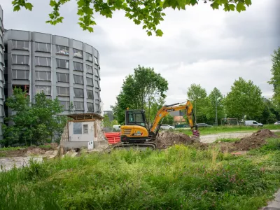 22.05.2025 - zavetišče za brezdomce na Poljanski cesti - Poljanska cesta - gradbiščeFoto: Voranc Kramberger