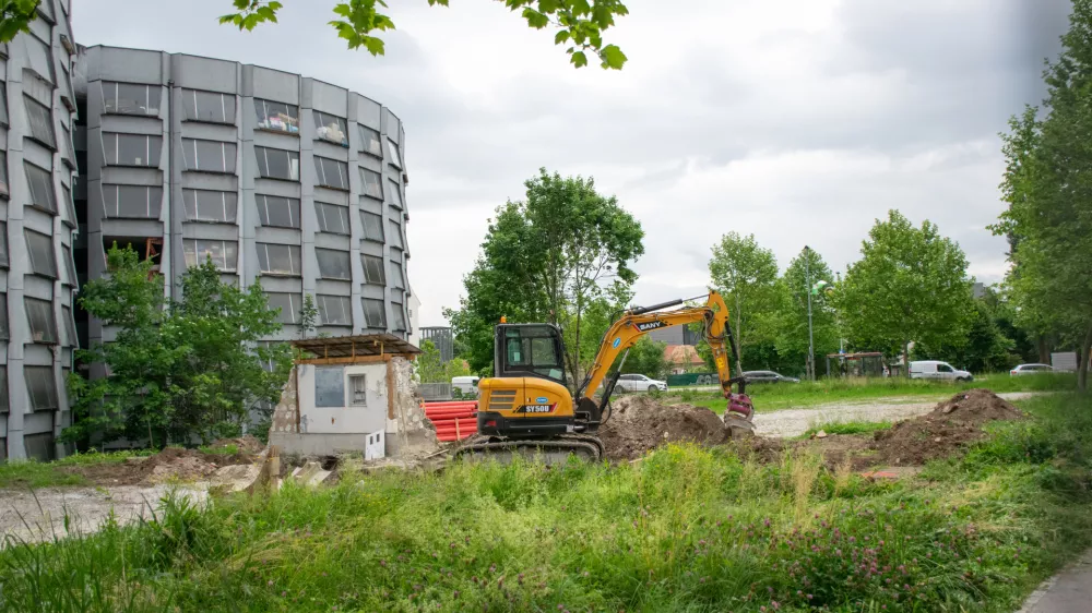 22.05.2025 - zavetišče za brezdomce na Poljanski cesti - Poljanska cesta - gradbiščeFoto: Voranc Kramberger