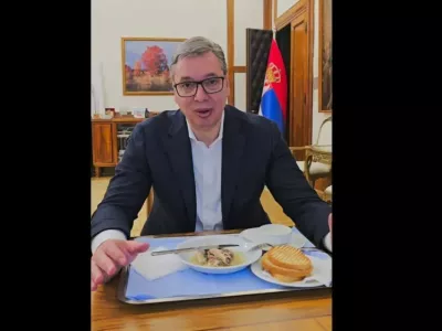 Aleksandar Vučič, sardine Instragram