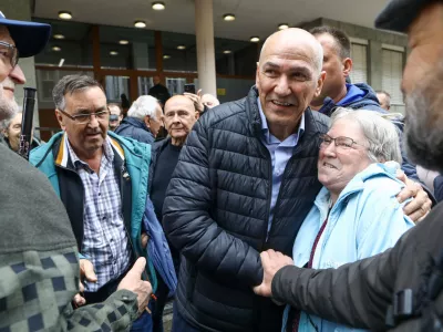 18.4.2025 Celje sojenje Janez Janša v zadevi Trenta.Foto: Luka Cjuha