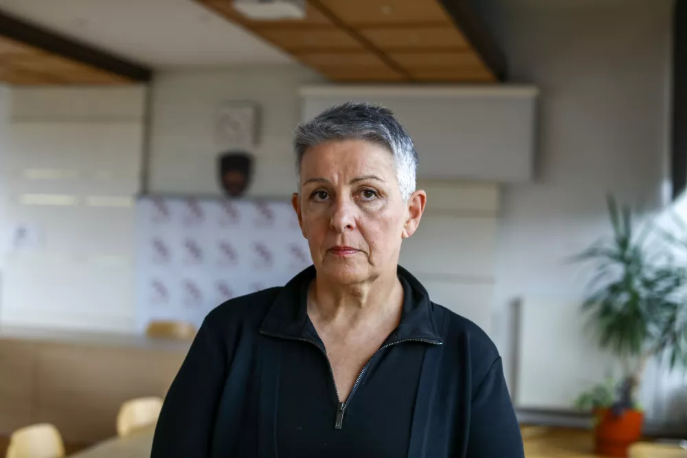 03.10.2024 - Lidija Jerkič - Univerzitetna diplomirana pravnica, predsednica ZSSS in SKEI Slovenije - sindikalistkaFOTO: Luka Cjuha