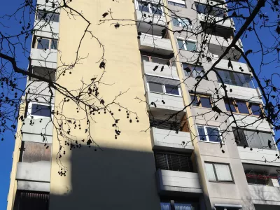 ﻿- Hudovernikova ulica 2 - stanovanjski blok – stolpnica - 04.12.2018 - Potresna ogroženost nearmiranih stolpnic v Ljubljani - //FOTO: Jaka Gasar
