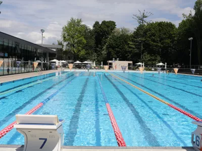 - 17.05.2022 - Kopališče Kolezija v Ljubljani, bazen – kopanje, Gunduličeva ulica 7 //FOTO: Bojan Velikonja