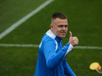 - Josip Iličić,- 07.10.2024. - Tiskovna konferenca in trening slovenske nogometne reprezentance pred tekmo Konferenčne lige z Norveško.//FOTO: Bojan Velikonja