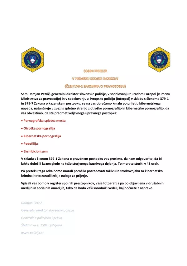 / Foto: zajem zaslona