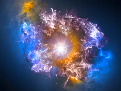 Umetniška upodobitev velikega poka Foto: iStock