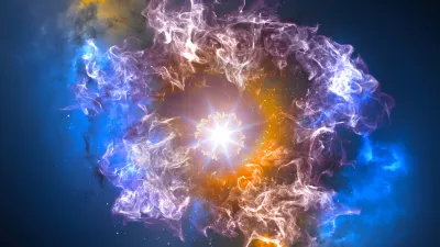 Umetniška upodobitev velikega poka Foto: iStock