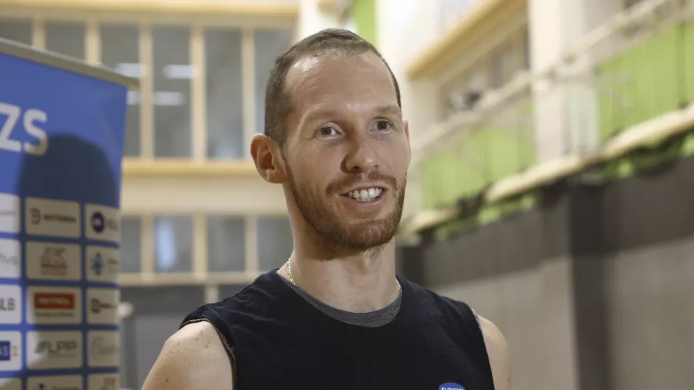 Tine Urnaut- 13.07.2023 – odbojkarska reprezentanca pred odhodom na sklepni turnir najboljše osmerice v svetovni ligi narodov na Poljskem. trening – priprave //FOTO: Luka Cjuha