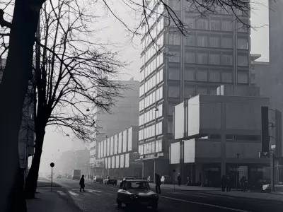 Stolpnici Astra in Commerce, pogled z Dunajske ceste. Foto: Janez Kališnik