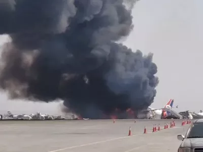 Jemen letališče Sana Foto: Zajem zaslona/X