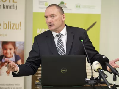 Jože Podgoršek09.01.2025 Novinarska konferenca in srečanje z novim vodstvom Kmetijsko gozdarske zbornice Slovenije, spregovorili bodo o aktualnih razmerah v kmetijstvu in načrtih zbornice za leto 2025FOTO: Nik Erik Neubauer