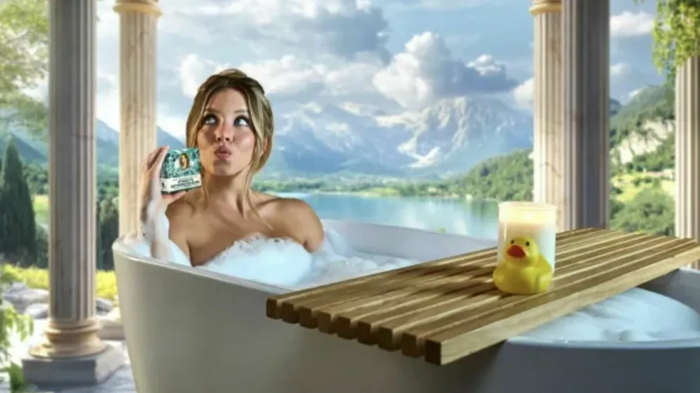 Sydney Sweeney promovira milo, prepojeno z njeno dejansko, uporabljeno kopalno vodo. F instagram