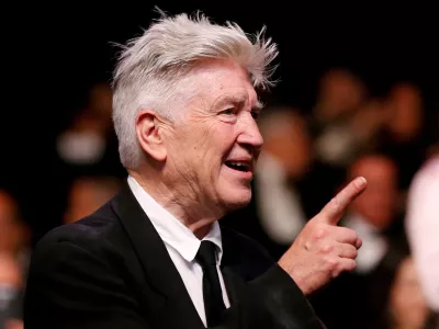 FILE PHOTO: 70th Cannes Film Festival - Closing ceremony - Cannes, France. 28/05/2017. Director David Lynch gestures. REUTERS/Stephane Mahe/File Photo