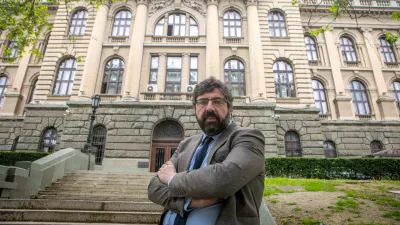 30.5.2025 - Radomir Lazović je srbski aktivist, politik in oblikovalec. Je sopredsednik stranke Zeleno-leva fronta (ZLF).Foto: Luka Cjuha