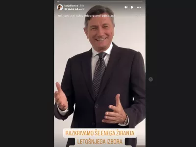 Oznanilo, da bo nekdanji predsednik republike član žirije lepotnega tekmovanja za Miss Universe. Vir: IG