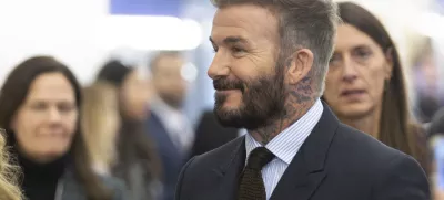 FILED - 21 January 2025, Switzerland, Davos: English former footballer David Beckham attends a session during the World Economic Forum Annual Meeting. Photo: Chris Heeney/World Economic Forum/dpa - ATTENTION: editorial use only and only if the credit mentioned above is referenced in full