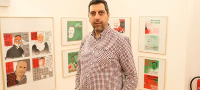 Mahmud Muna, sourednik knjige Daybreak in Gaza, Stories of Palestinian Lives and Culture Foto: Bojan Velikonja