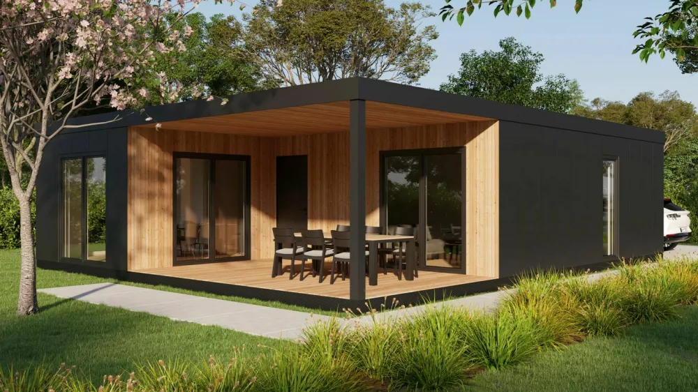 . Ideja, ki jo v podjetju zasledujejo, je, da hiške Cubie kupce povežejo z naravo. Foto; Mizarstvo Hrovat