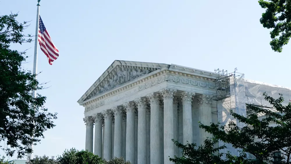 FILE PHOTO: The U.S. Supreme Court building is seen the morning before justices are expected to issue opinions in pending cases, in Washington, U.S., June 14, 2024. REUTERS/Elizabeth Frantz/File Photo