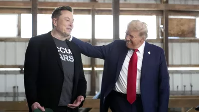 FILE - Tesla and SpaceX CEO Elon Musk, left, and Republican presidential nominee former President Donald Trump attend a campaign event at the Butler Farm Show, Oct. 5, 2024, in Butler, Pa. (AP Photo/Alex Brandon, File) / Foto: Alex Brandon