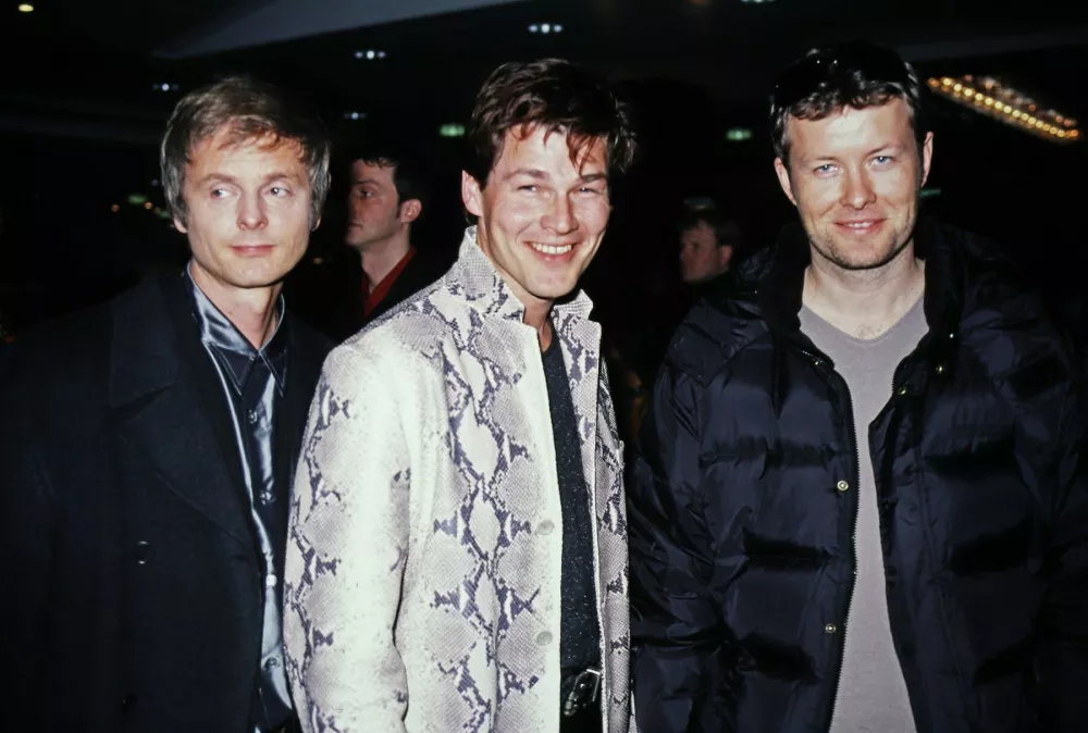 Pal Waaktaar-Savoy, Morten Harket in Magne Furuholmen leta 2000 v Hamburgu. / Foto: United Archives, Valdmanis via Profimedia