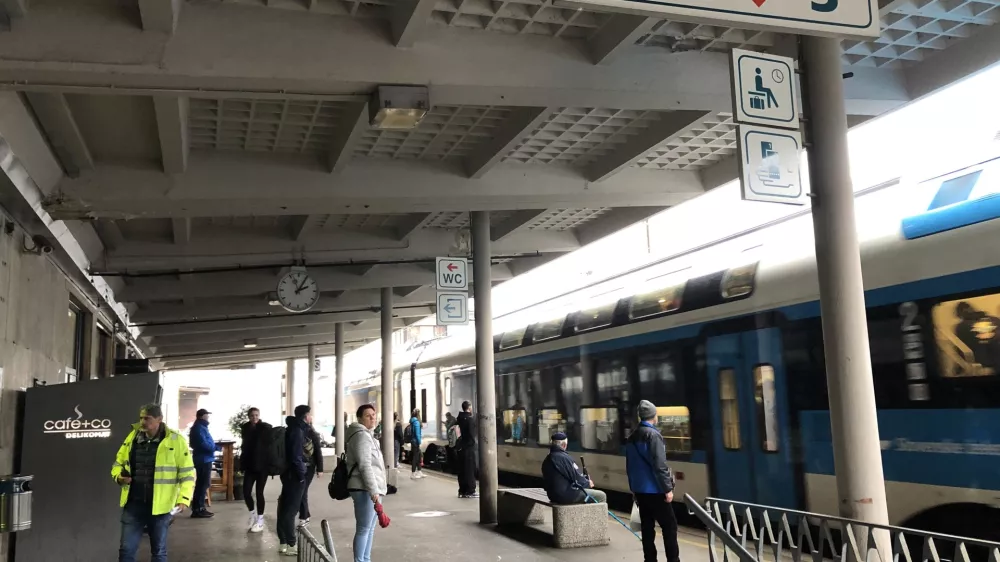 Prvotni načrt, da bi poleg glavne železniške postaje na Jesenicah uredili še dve postajališči, se je spremenil. Foto: Eva Branc