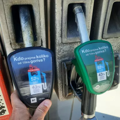 17.06.2024 - Petrol - bencinska črpalka - prikaz cene goriva - ročka za točenje bencina - gorivaFOTO: Luka Cjuha