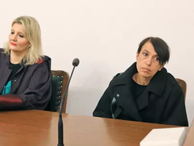 Maribor - Okrožno sodišče - Sodstvo - Sojenje - Zadeva Aleš Tihec - Irena Tihec na zatožni klopi - Vesna Györkös Žnidar - - Avtor: Andrej Petelinšek