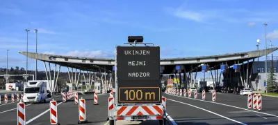 - mejni prehod Obrežje po 31 letih ukinil mejni nadzor - slovensko - hrvaška meja - ukinjen mejni nadzor- 1.1.2023 – Vstop Hrvaške v schengensko in evrsko območje.//FOTO: Nik Erik Neubauer