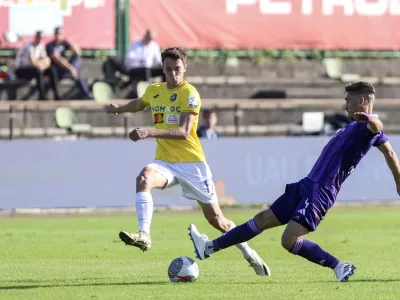 Matic Ivanšek (levo), Blaž Vrhovec- 20.10.2024 - nogomet - 1.SNL - Bravo: Maribor //FOTO: Jaka Gasar