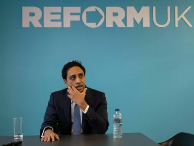 2S5ANJ2 Zia Yusuf Chairman of Reform, photographed at the party?s new offices in Westminster, London, UK