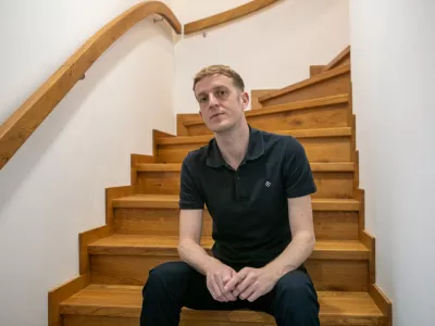 09.06.2025 - Édouard Louis, francoski pisatelj, esejist in družbeni komentatorFoto: Luka Cjuha / Foto: Luka Cjuha