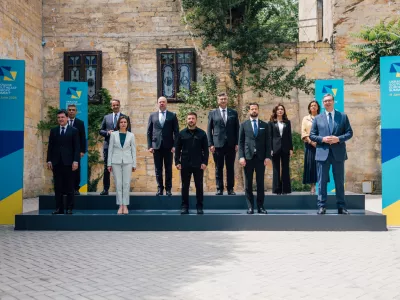 Ukrajina, Odesa.Udelezba ministrice za zunanje in evropske zadeve Tanje Fajon na cetrtem vrhu Ukrajina-Jugovzhodna Evropa v Odesi.Foto: MZEZ