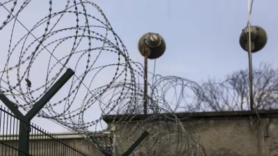 13.2.2025 protestni shod pravosodnih policistov in drugih strokovnih delavcev zavodov za prestajanje kazni zapora (ZPKZ) zapor PovšetovaFoto: Luka Cjuha