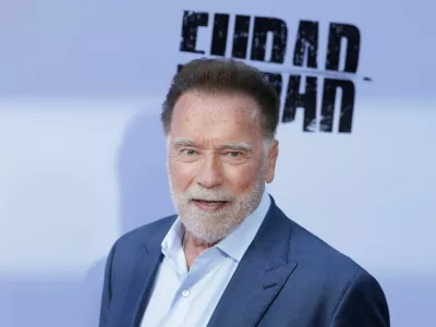 Cast member Arnold Schwarzenegger attends a premiere for season 2 of the television series FUBAR in Los Angeles, California, U.S., June 11, 2025. REUTERS/Mario Anzuoni