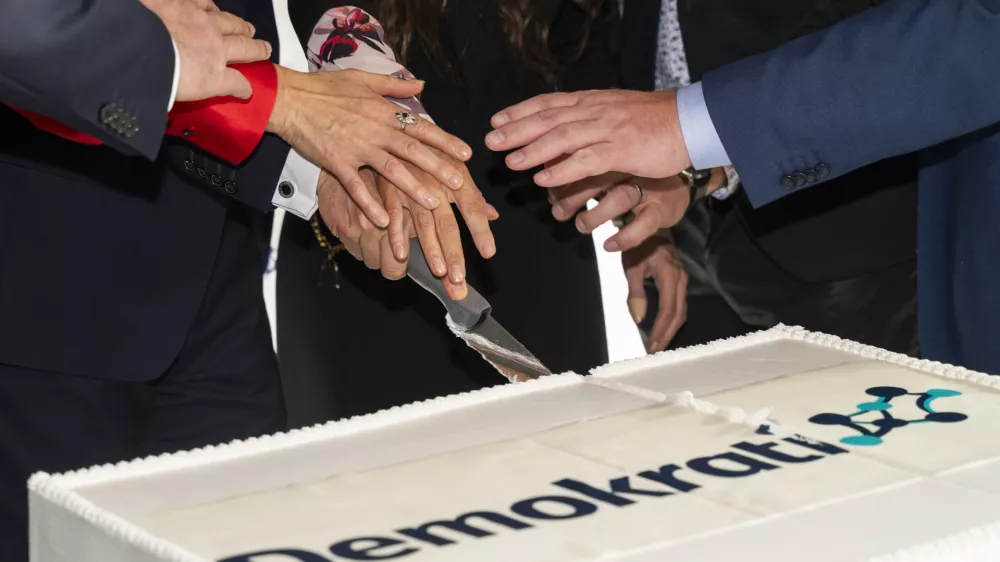 Anže Logar16.11.2024 Ustanovni kongres stranke Demokrati. FOTO: Nik Erik Neubauer