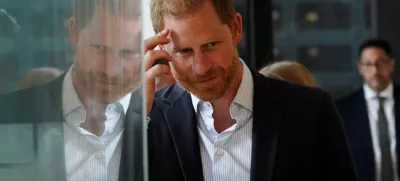 FILE PHOTO: Prince Harry, Duke of Sussex, looks on during a Travalyst event marking the non-profit's fifth anniversary during Climate Week, in the borough of Manhattan in New York City, U.S., September 24, 2024. REUTERS/Bing Guan/File Photo