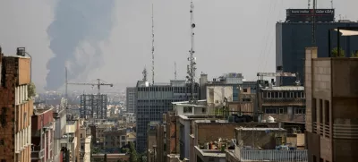 Smoke rises following an Israeli attack on Tehran Oil Refinery, in south of Tehran, Iran, June 15, 2025. Majid Asgaripour/WANA (West Asia News Agency) via REUTERS  ATTENTION EDITORS - THIS PICTURE WAS PROVIDED BY A THIRD PARTY