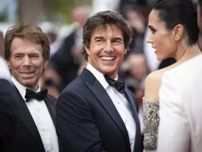 FILE - Tom Cruise pappears at the premiere of "Top Gun: Maverick" at the 75th international film festival, Cannes, southern France on May 18, 2022. (Photo by Vianney Le Caer/Invision/AP, File)