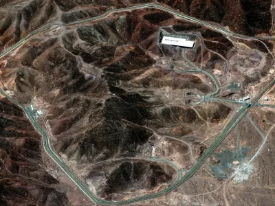 A satellite image shows the Fordo nuclear facility in Iran in this handout image dated June 14, 2025. Maxar Technologies/Handout via REUTERS  THIS IMAGE HAS BEEN SUPPLIED BY A THIRD PARTY MANDATORY CREDIT NO RESALES. NO ARCHIVES MUST NOT OBSCURE LOGO