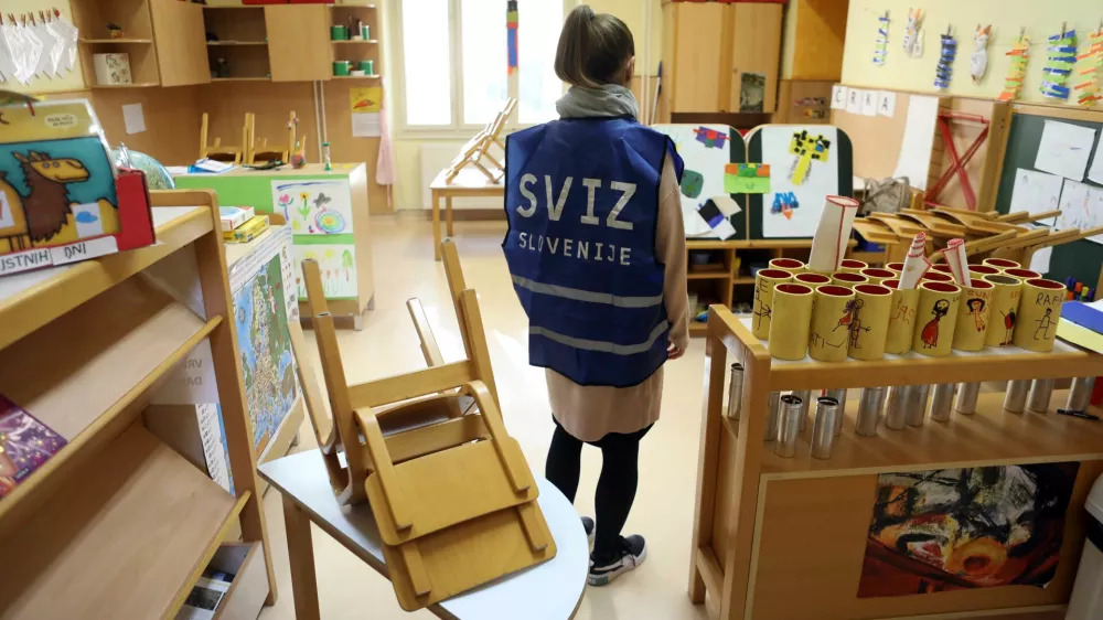 - zaprt Vrtec pod gradom - enota Poljane, Strossmayerjeva ulica 3 v Ljubljani- 09.03.2022  Splona stavka zaposlenih v vzgoji in izobraevanju  zaprte ole, vrtci, fakultete in zavodi  //FOTO: Toma Skale 