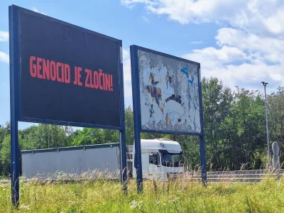 plakat genocid je zločin maribor